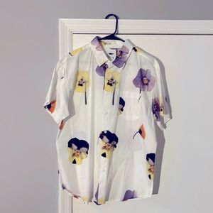 Obey redux flower floral shirt